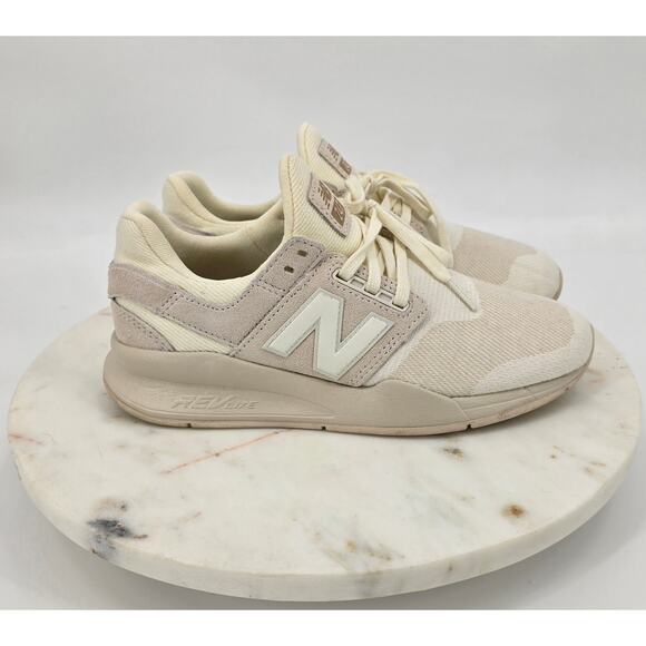 New balance Shoes - New Balance 247 Suede & Knit REVlite Sneakers – Beige